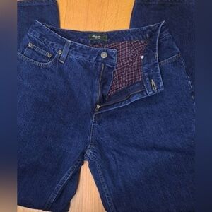 Eddie Bauer Womans Denim Flannel Lined Bootcut Jeans | Size 10